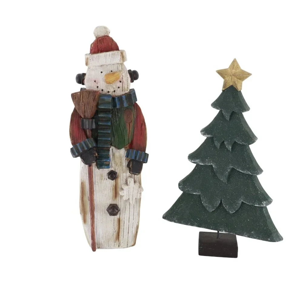 Resin Christmas Decoration Bundle Holiday Festive Collectible Whimsical Winter